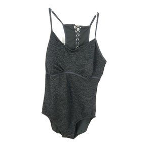 Just My‎ Size One PIece Black Coraet Back Swim Bathing suit Swimwear 20W